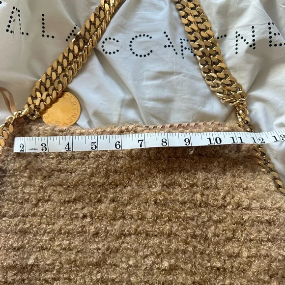 Stella McCartney Gold Chain Tan Shoulder Bag - Picture 12 of 16